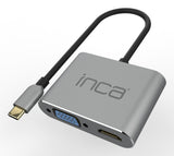 Inca ITPC-06TX interface hub USB Type-C 5000 Mbit/s Grå