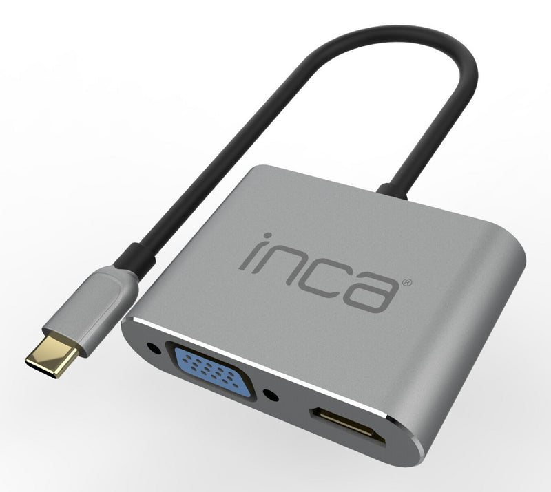 Inca ITPC-06TX interface hub USB Type-C 5000 Mbit/s Grå
