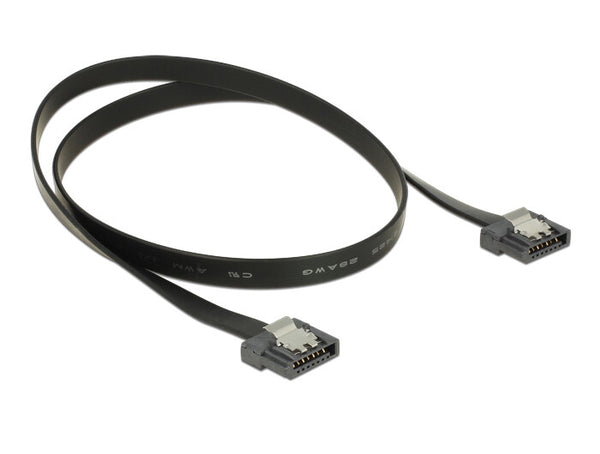 DeLOCK 0.5m SATA III SATA-kabel 0,5 m SATA 7-pin Sort