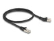 DeLOCK 80598 netværkskabel Sort 0,5 m Cat6a S/FTP (S-STP)