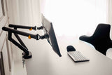 BakkerElkhuizen BE Flexible Dual 88,9 cm (35") Skrivebord Grå
