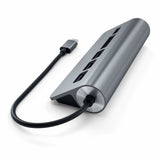Satechi ST-TCHCRM dockingstation USB 3.2 Gen 1 (3.1 Gen 1) Type-C Grå