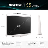 Hisense 32S5Q 81,3 cm (32") Fuld HD Smart TV Wi-Fi Hvid