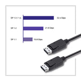 Qoltec 50374 DisplayPort kabel 3 m Sort