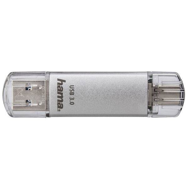 Hama C-Laeta USB-nøgle 64 GB USB Type-A / USB Type-C 3.2 Gen 1 (3.1 Gen 1) Sølv