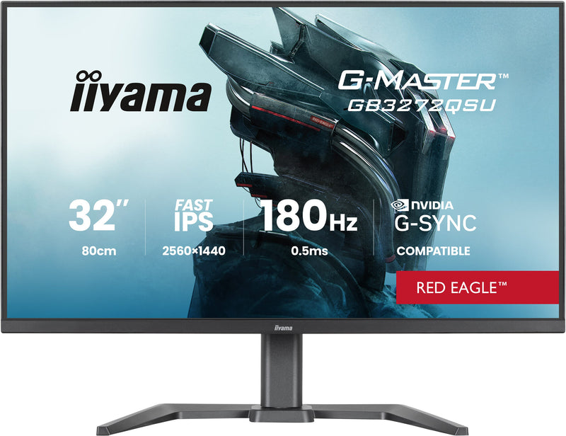 iiyama G-MASTER GB3272QSU-B1 computerskærm 80 cm (31.5") 2560 x 1440 pixel Quad HD LED Sort