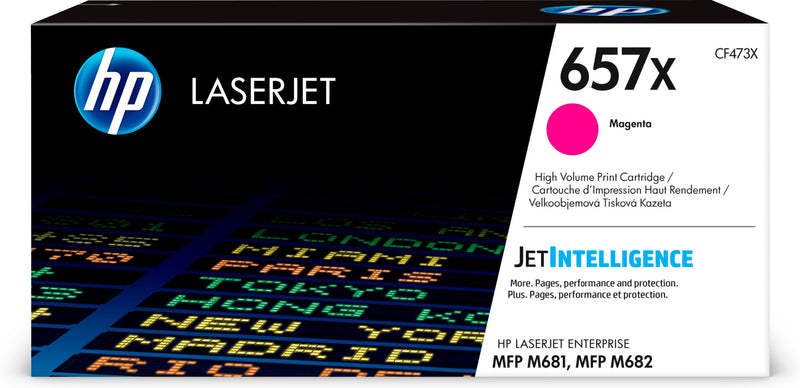 HP Original 657X LaserJet-tonerpatron med høj kapacitet, magenta