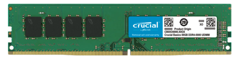 Crucial CB16GU3200 hukommelsesmodul 8 GB 1 x 8 GB DDR4 3200 MT/s 288-pin DIMM
