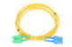 Extralink PATCHCORD SC/UPC-SC/APC SM G.652D DUPLEX 3.0MM 5M PVC - Single- bzw. Monomode-Faser - 5 m InfiniBand og fiberoptisk kabel FTTH Gul