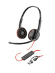 HP Poly Blackwire 3225 USB-C-stereoheadset + 3,5 mm stik +USB-C/A-adapter (bulk)