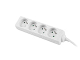 Lanberg PS0-04E-0150-W stikdåse 1,5 m 4 AC stikkontakt(er) Indendørs Hvid