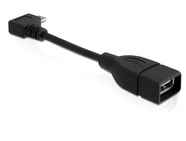 DeLOCK 83104 USB-kabel USB 2.0 0,11 m Micro-USB B USB A 0,48 Gbit/sek. Sort