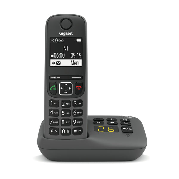 Gigaset AE690A Analog/DECT-telefon Nummervisning Anthracit