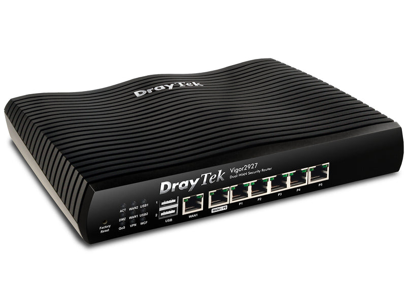 DrayTek Vigor2927 kabelforbundet router Gigabit Ethernet Sort