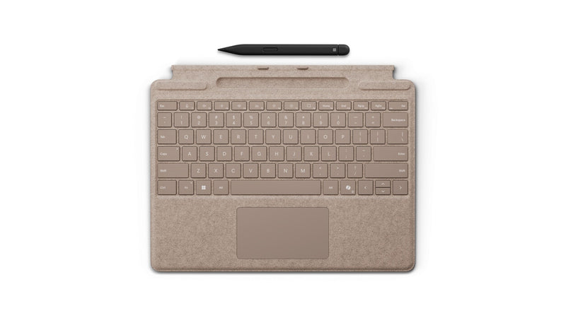 Microsoft Surface Pro Keyboard with Slim Pen QWERTZ Tysk Microsoft Cover port Beige