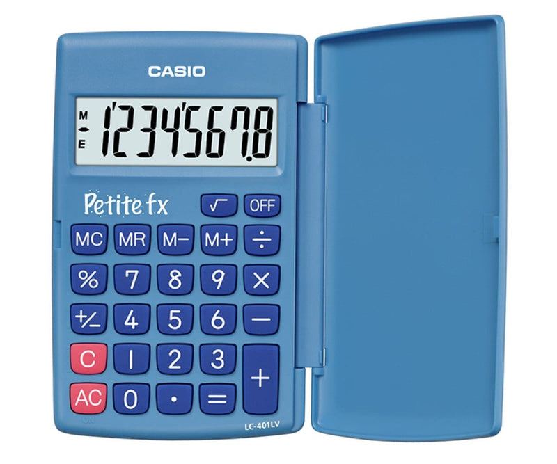Casio PETITE FX (LC-401LV-BU) regnemaskine Lomme Basis Blå