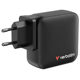 Verbatim Mini GaN Charger 165W Universel Sort Vekselstrøm Hurtig opladning Indendørs
