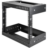 StarTech.com RK812WALLOA stativ 8U Vægmonteret stativ Sort