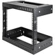 StarTech.com RK812WALLOA stativ 8U Vægmonteret stativ Sort