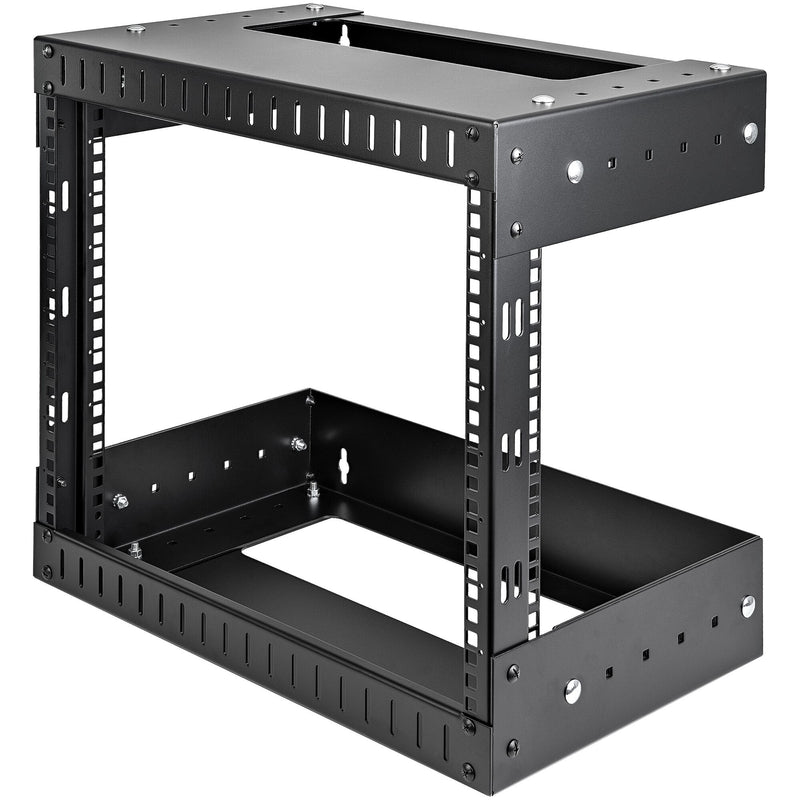 StarTech.com RK812WALLOA stativ 8U Vægmonteret stativ Sort