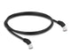 DeLOCK 80275 netværkskabel Sort 1 m Cat6a S/FTP (S-STP)