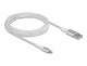 DeLOCK 83003 kabel til mobiltelefon Sølv, Hvid 3 m USB A Lightning
