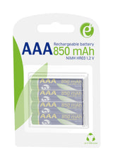 Gembird EG-BA-AAA8R4-01 husholdningsbatteri Genopladeligt batteri AAA Nikkel-Metalhydrid (NiMH)