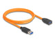 DeLOCK 87963 USB-kabel 1 m USB A 5 Gbit/sek. Sort
