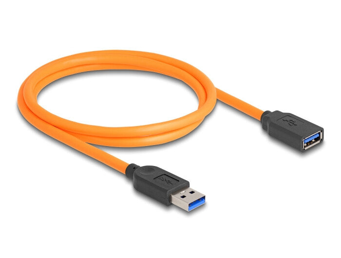DeLOCK 87963 USB-kabel 1 m USB A 5 Gbit/sek. Sort