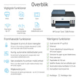HP Smart Tank 7306 Trådløst All-in-One Farve Printer, Tosidet print; Kopimaskine, scanner