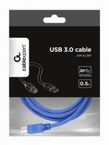 Gembird CCP-USB3-AMBM-6 USB-kabel 1,83 m USB A USB B 5 Gbit/sek. Blå