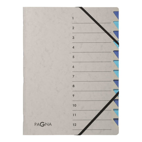 Pagna 44312-02 opdeler til bog Blå, Grå Pap A4