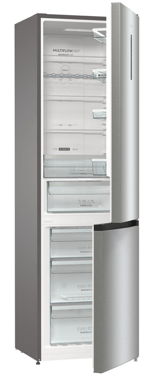 Gorenje NRK6202AXL4 Fritstående 331 L Grå, Metallic, Hvid