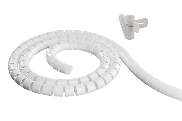 Deltaco Kabelskjuler i nylon, 25mm diameter, værktøj, 10m, hvid