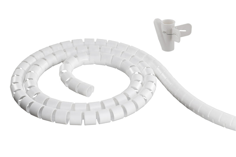 Deltaco Kabelskjuler i nylon, 25mm diameter, værktøj, 10m, hvid
