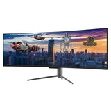 LC-Power LC-M49-DQHD-120-C-Q computerskærm 124,5 cm (49") 5120 x 1440 pixel UltraWide Quad HD QLED Sort