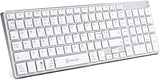 Voxicon DK-300B-WHT tastatur Bluetooth Nordisk Sølv, Hvid