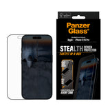 PanzerGlass ® Stealth Skærmbeskyttelse iPhone 17 | iPhone 16 Pro | Ultra-Wide Fit m. Fastfit in-a-box
