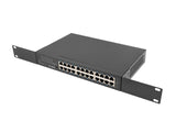 Lanberg RSGE-24 netværksswitch Ikke administreret Gigabit Ethernet (10/100/1000) 1U Sort