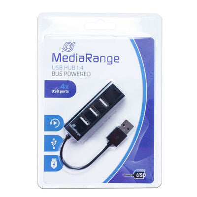 MediaRange MRCS502 interface hub 480 Mbit/s Sort
