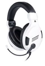 BIG BEN PS4OFHEADSETV3WHITE hovedtelefoner/headset Ledningsført Spil Sort, Hvid