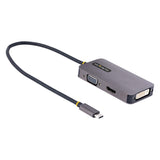 StarTech.com 118-USBC-HDMI-VGADVI USB grafisk adapter 3840 x 2160 pixel Grå