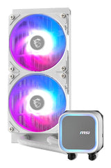 MSI MAG Coreliquid A13 240 WHITE Bundkort, Processor Alt-i-en væskekøler 12 cm Hvid 1 stk