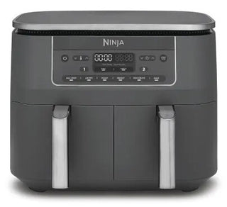 Ninja DZ300EU frituregryde Dobbelt 7,6 L Enkeltstående 2470 W Varmluftsteger Grå