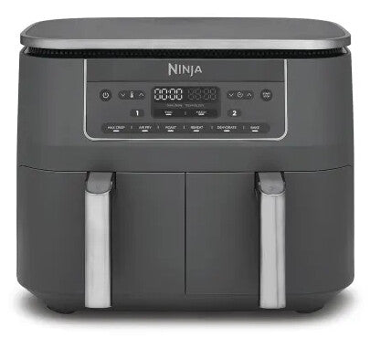 Ninja DZ300EU frituregryde Dobbelt 7,6 L Enkeltstående 2470 W Varmluftsteger Grå