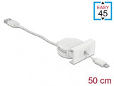 DeLOCK 81331 Lightning kabel 0,62 m Hvid
