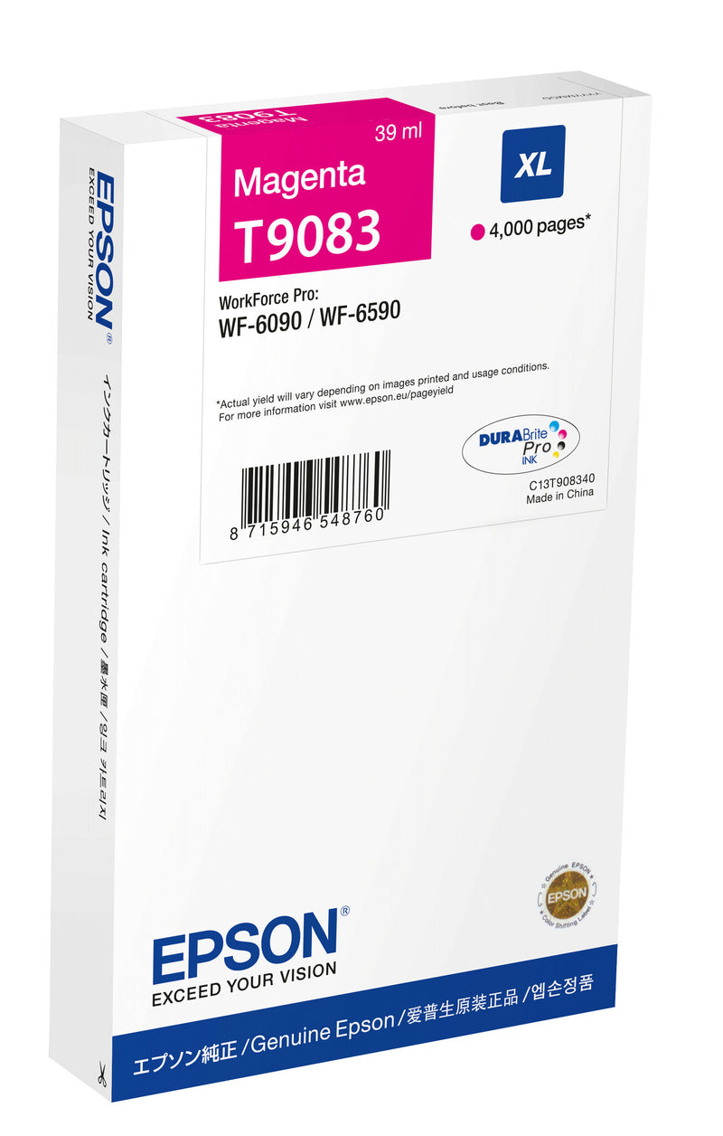 Epson C13T90834N blækpatron 1 stk Original High (L) Yield Magenta