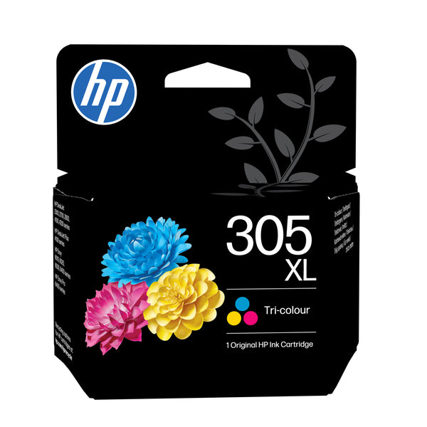 HP Original 305XL-blækpatron med stor kapacitet, trefarvet