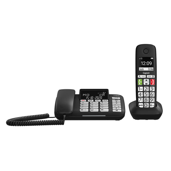 Gigaset DL780 Plus Analog/DECT-telefon Nummervisning Sort