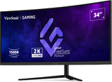 Viewsonic VX3418C-2K computerskærm 86,4 cm (34") 3440 x 1440 pixel UltraWide Quad HD Sort
